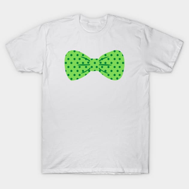 Green polkadot tie T-Shirt by Kristalclick 